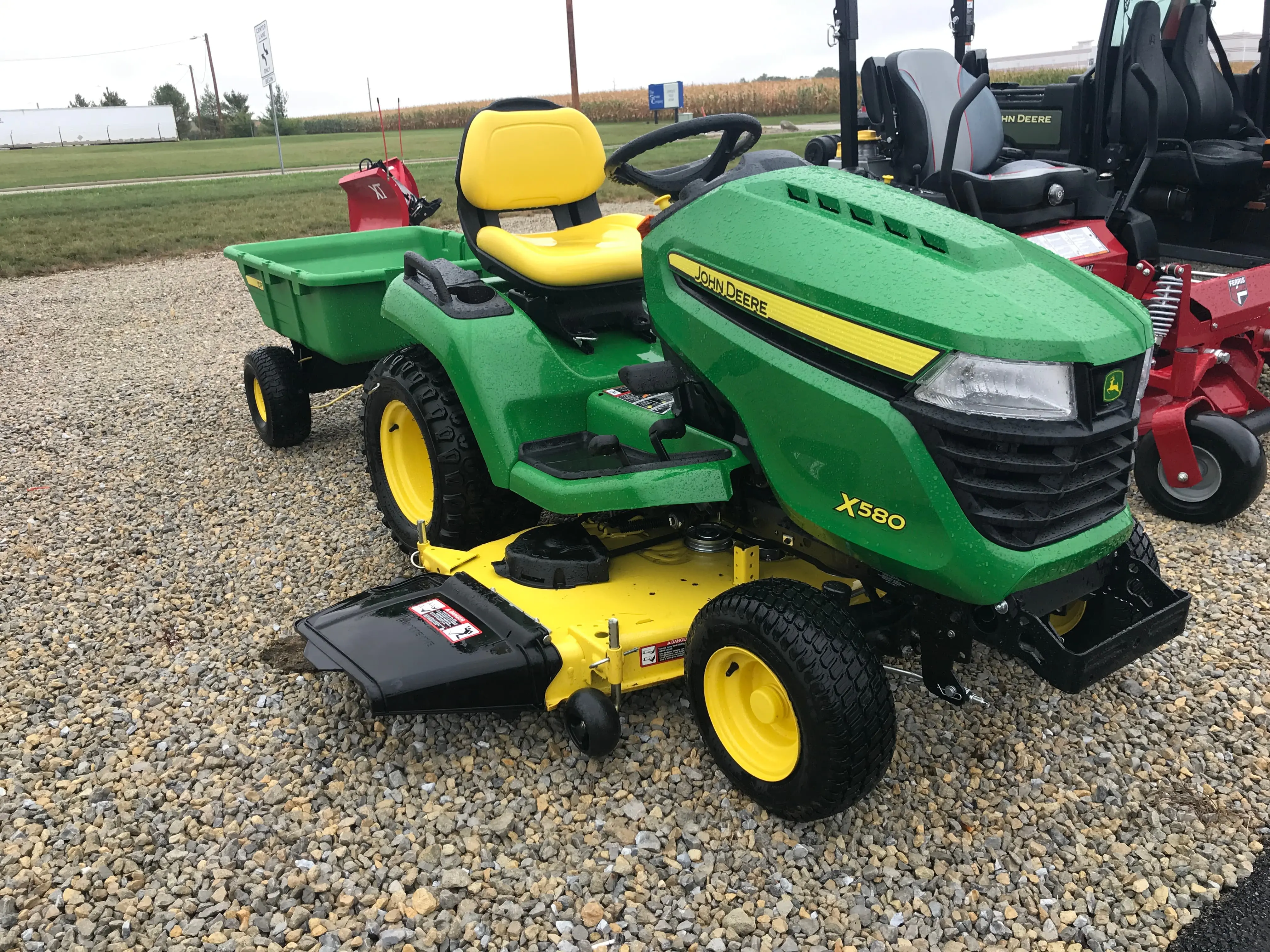 Used john deere discount ride on mowers